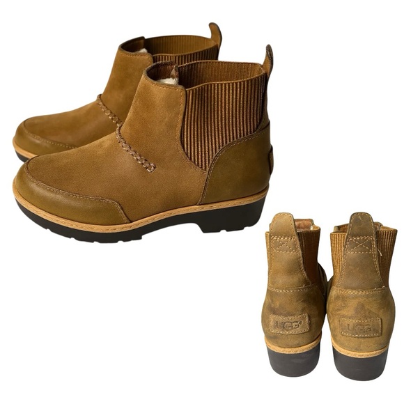 UGG Kress Ankle Boots Womens 7.5 Brown Suede Chukka 1095147 Work Travel - Picture 1 of 12